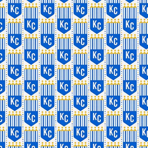 Take the Crown - Crown Town -Blue/Gold - blue shields w/ gold crowns on white