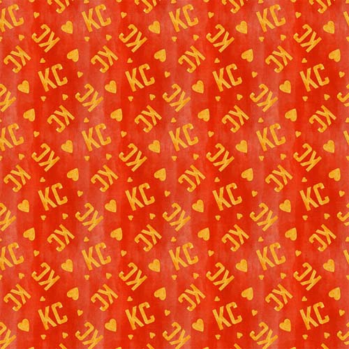What A Catch: Season 2 - 2024- KC Heart Toss - Red - Orange KC & Hearts on red