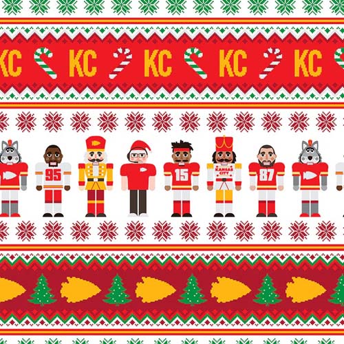 What A Catch Season 3 - The Nutcracker Draft Stripe -rows of FB players on white