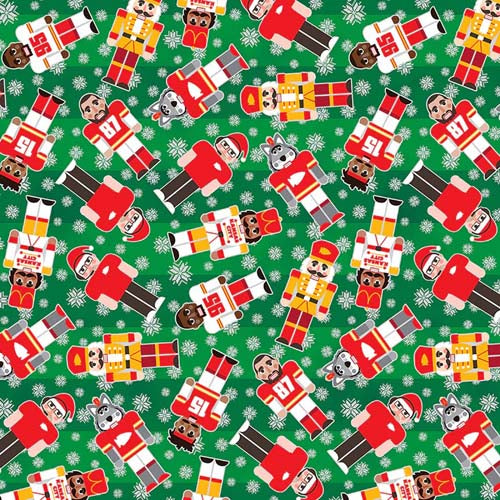 What A Catch Season 3 - Holiday Huddle - Green - tossed nutcrackers on green