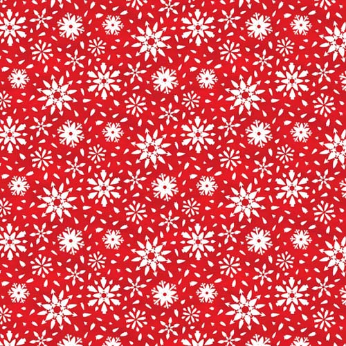 What A Catch Season 3 - Arrowhead Frost - Red - white snowflakes on red
