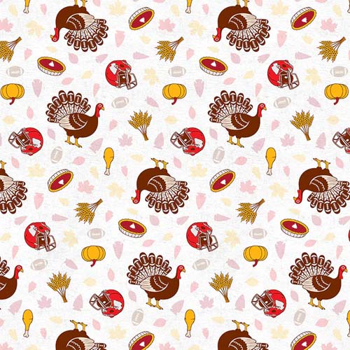 What A Catch Season 3 - Turkey Bowl - turkeys & footballs on white