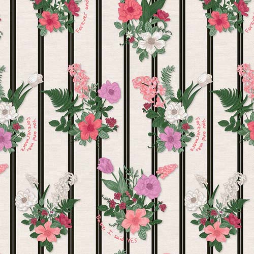 End Game - Wildest Blooms -Stripe withe bouquets