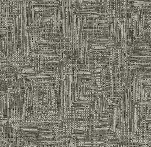 108" Wide Back - Grass Roots - Stone - gray geometric print on gray