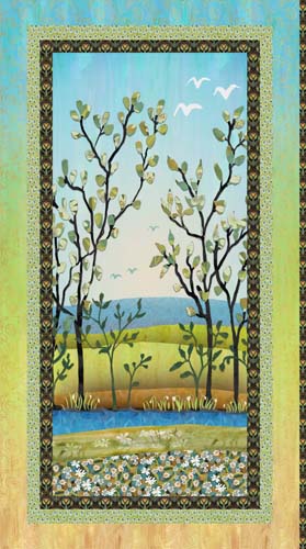 Spring in the Northwoods - PANEL approx. 24 inches - Spring tree scene (17)