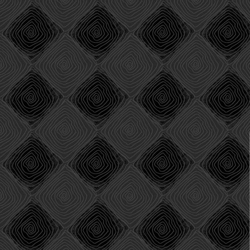 Spring in the Northwoods - Tiles - Black - gray & black square line design
