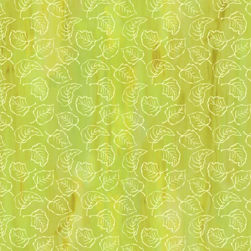 Spring in the Northwoods - Falling Leaves - Light Green - tossed leaves