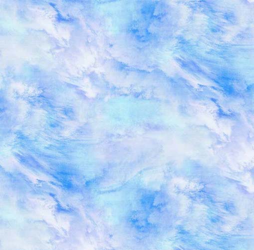 108" Wide Back - Sky -Cloudy Sky - Lt Blue - white & blue sky texture
