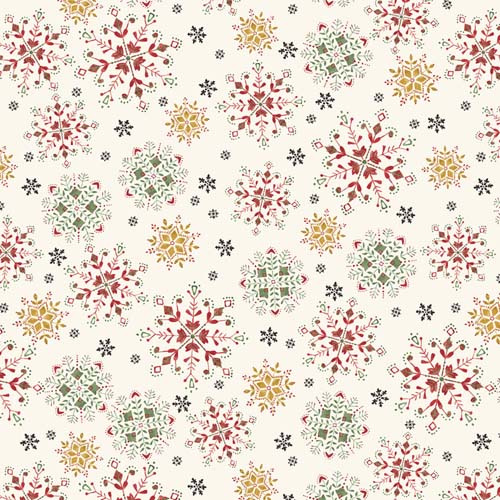 Tis the Season - Snowflakes -Cream