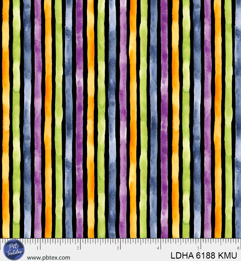Little Darlings Halloween Stripe - Multi