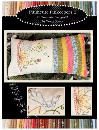 Plumcute Pinkeepers 2 - embroidered pincushion pattern- Plumcute Designs