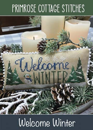 Welcome Winter - CROSS STITCH - Primrose Cottage by Lindsey Weight