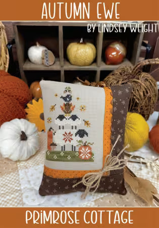Autumn Ewe - CROSS STITCH pattern - Primrose Cottage by Lindsey Weight