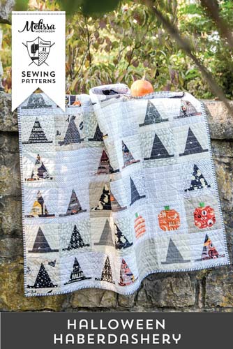 Halloween Haberdashery -53 x 53 quilt by Melissa Mortenson Sewing Patterns