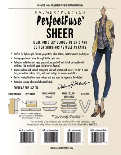 Palmer Pletsch - Perfect Fuse- Sheer, 1yd. White