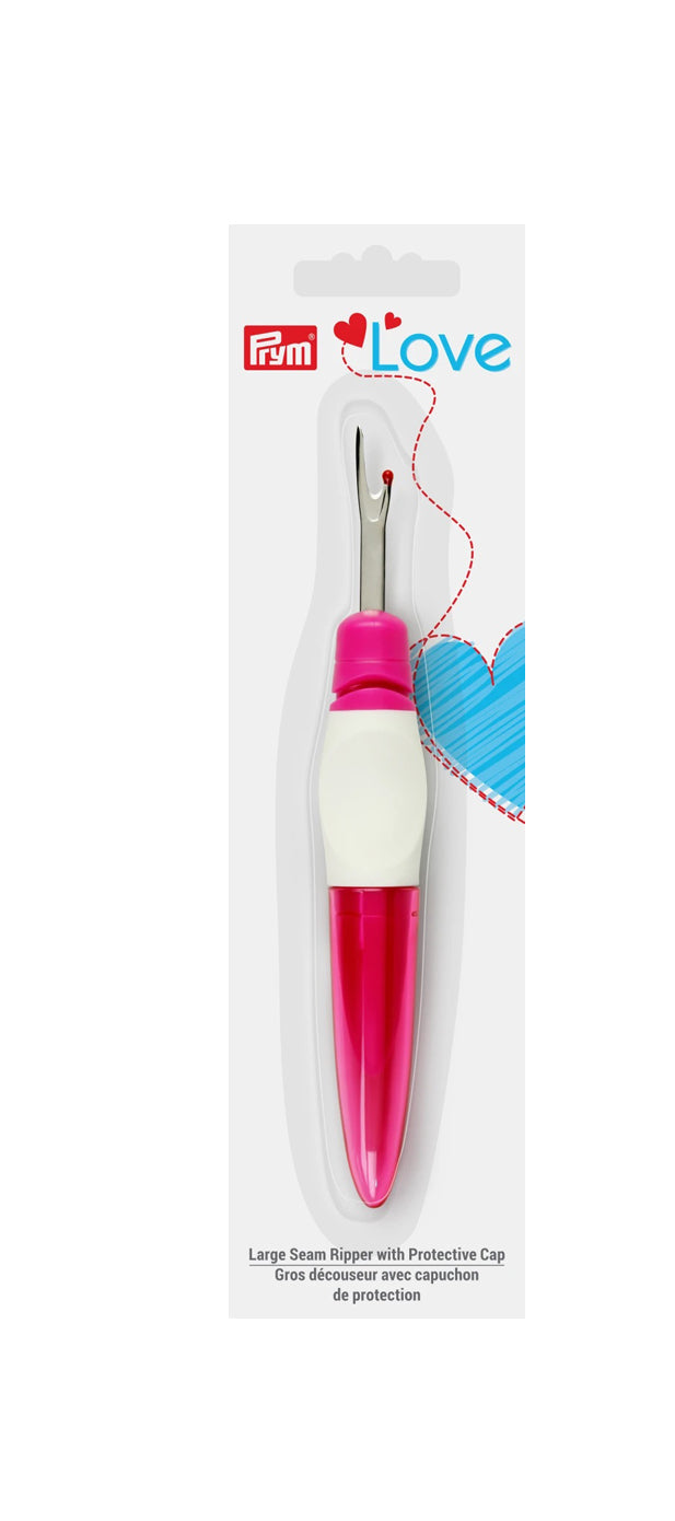 Prym Large Seam Ripper-  Pink -  with cap 60126