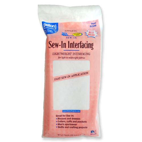 Pellon - Sew-In Interfacing -Lightweight for Light to Midweight Fabrics #PLS3