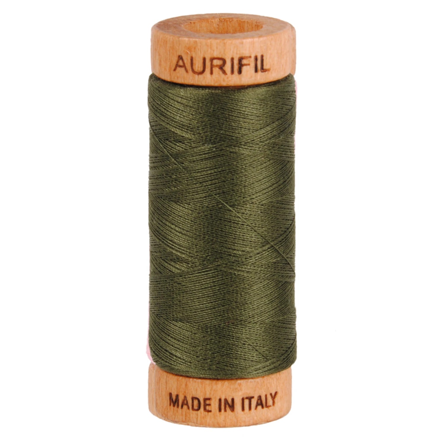 Cotton Mako Thread - 80wt 280m Dark Green, 5012  Aurifil