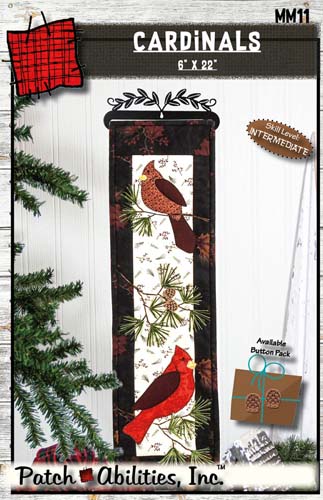 Cardinals - by PatchAbilities - finishes 6 x 22  - NO HANGER