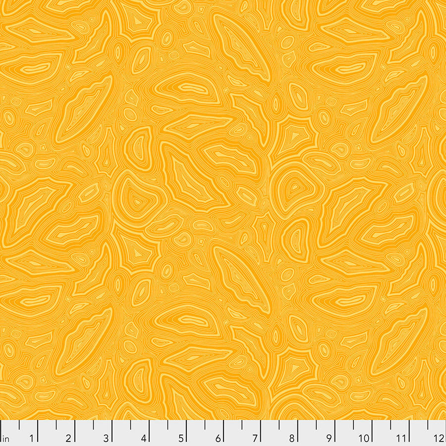Tula's True Colors - Mineral, amber, yellow orange  by Tula Pink