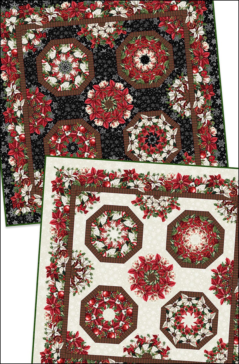 Winter Enchantment Kaleidoscope Quilt Pattern - 62 x 62