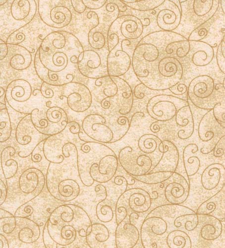 Extra Wide Flannel - approx. 104 inches - Willow - Sand- swirls on tan