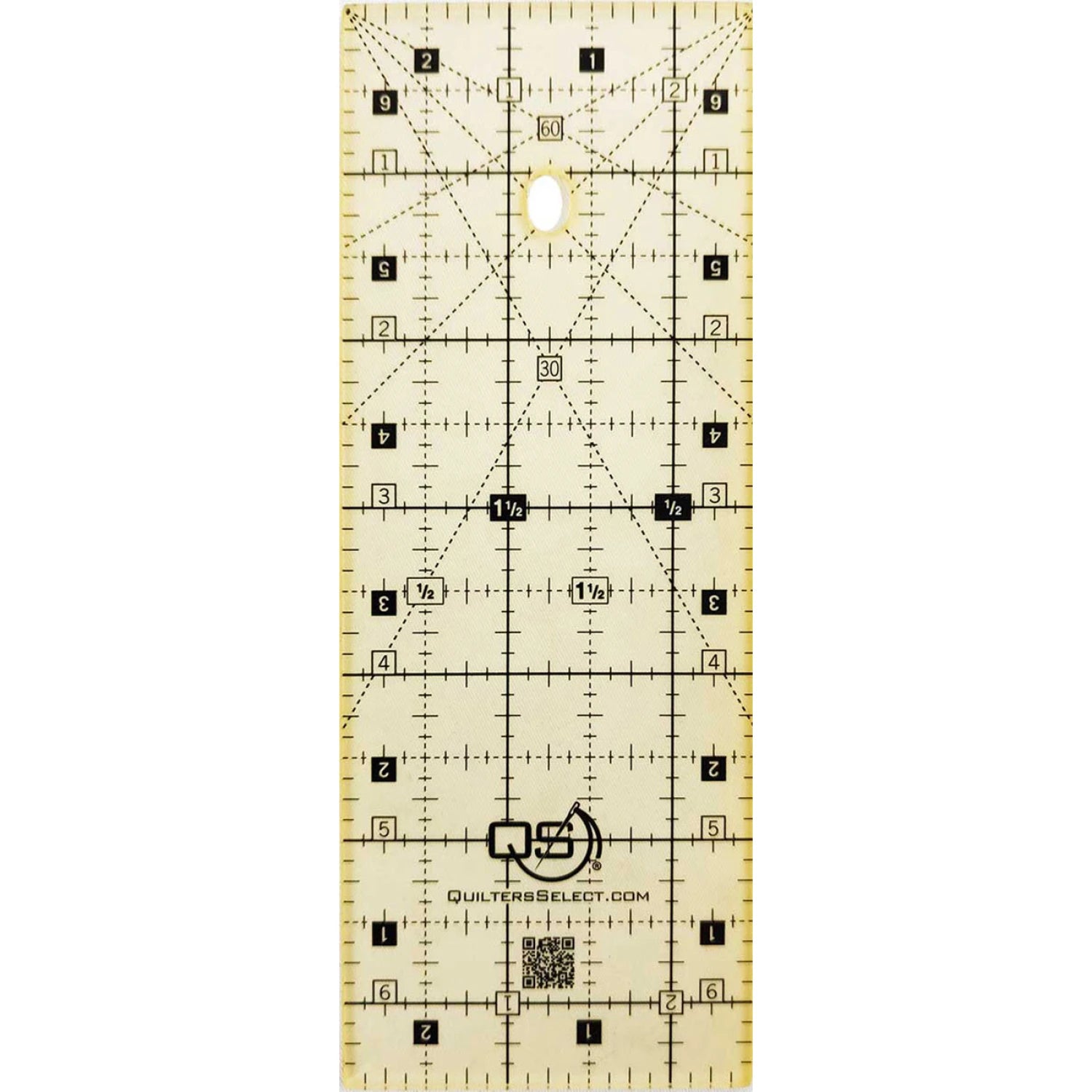 Quilters Select - 2.5 x 6 Non-Slip ruler - QS-RUL25X65