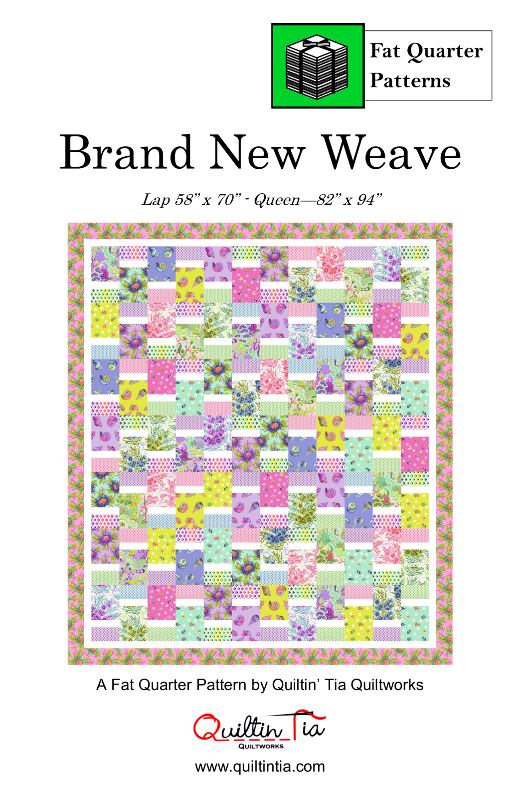 Brand New Weave by Quiltin Tia - 59" x 77"