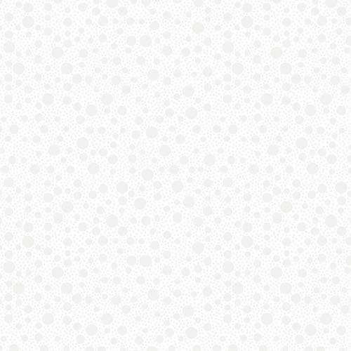 Quilting Illusions - Dots - White - white on white dots