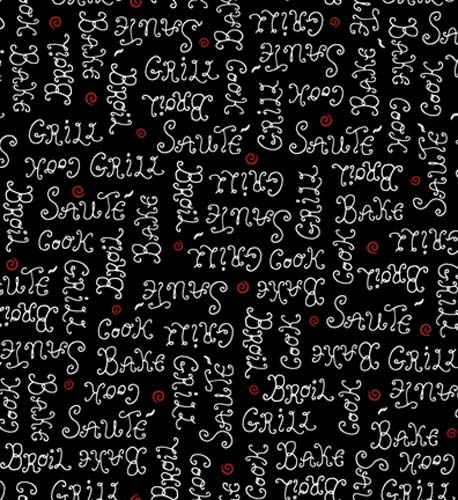 Chef's Special-Chefs Lingo-Black-White Words A Little Red Accent on Bl