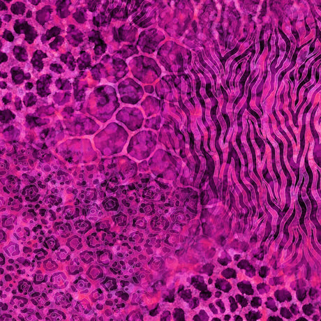 Serengeti - animal skin blender - fuchsia by Dan Morris