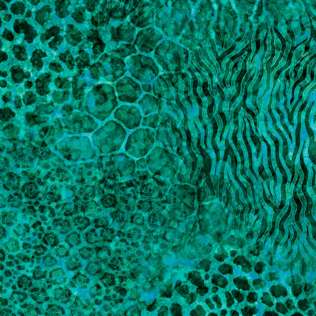 Serengeti - animal skin blender - turquoise by Dan Morris