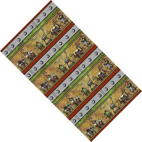 Steampunk Express -Steampunk Stripe - border stripe with steampunk animals