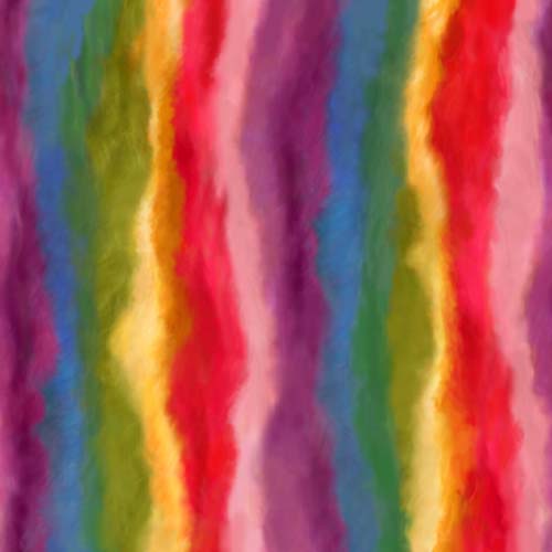 Rainbow Rose - Wavy Stripe - Multi - Bright watercolor rainbow stripes