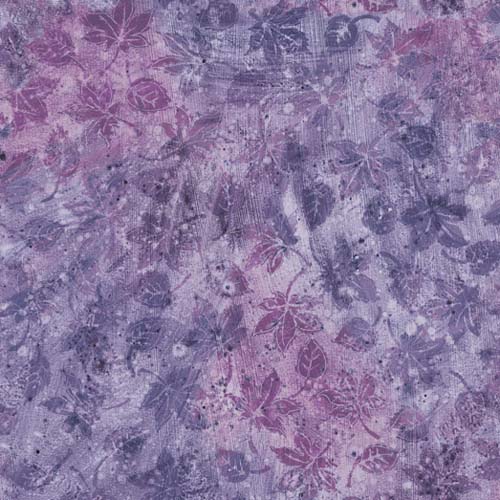 Flourish - Stucco Leaf - VK - leaves in blue violet w/ patches of violet