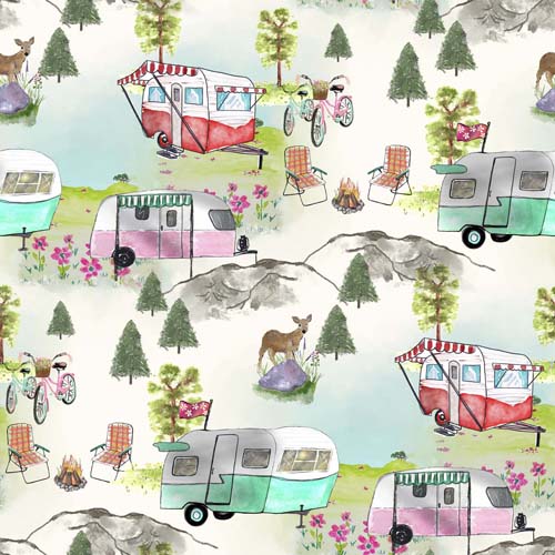 Happy Campers - Camping Scenic - camping scenes with campers