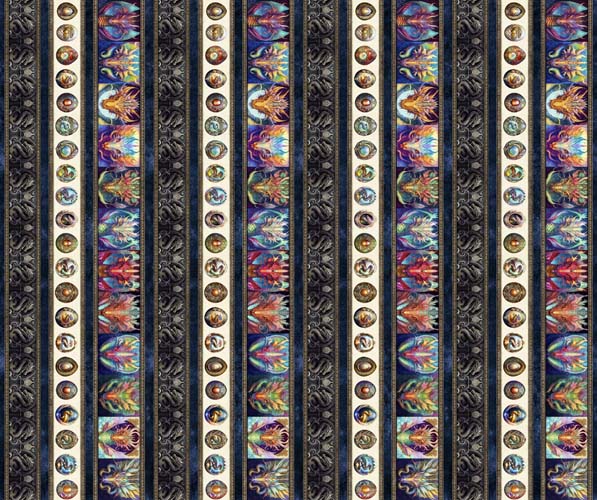 Dragon Fyre - Dragon - Decorative Stripe - dragons & dragon eggs border stripe