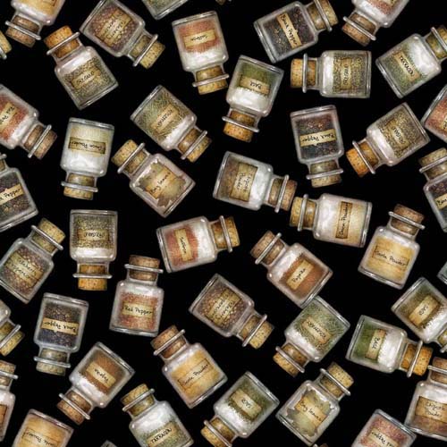 Sizzle & Spice - Spices - Tossed Spice Jars on Black