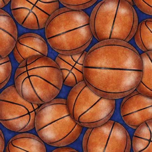 Slam Dunk - Packed Basketballs - Basketballs on blue
