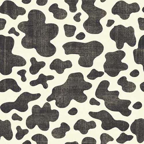Hey Cowgirl - Cowskin - Charcoal - gray cow spots on cream