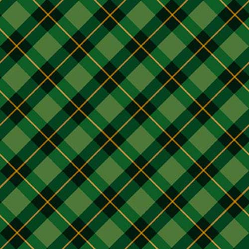 Checking it Twice - Tartan Plaid - Green - green & black plaid w/ yellow