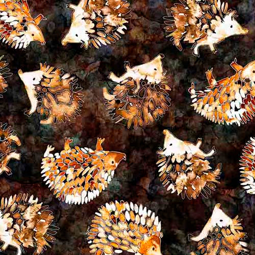 Wild Wood - Hedgehogs - Bark - tossed hedgehogs on brown