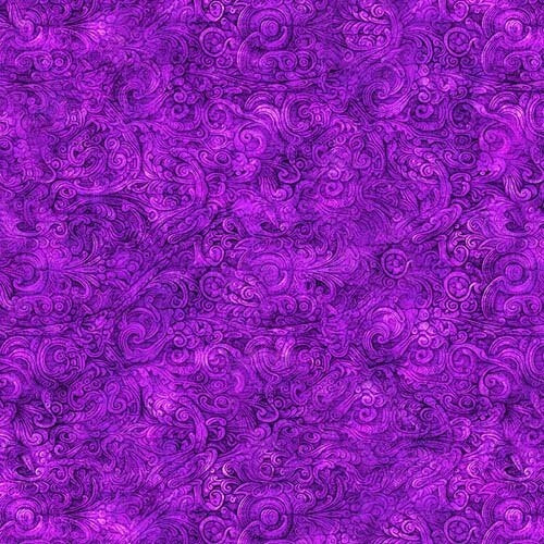 Festivus - Filigree scrolls - Magenta - tone on tone red violet scrolls