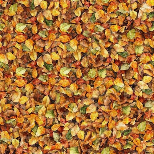 Earthly Delights - Leaves - Orange - packed orange & brown leaves