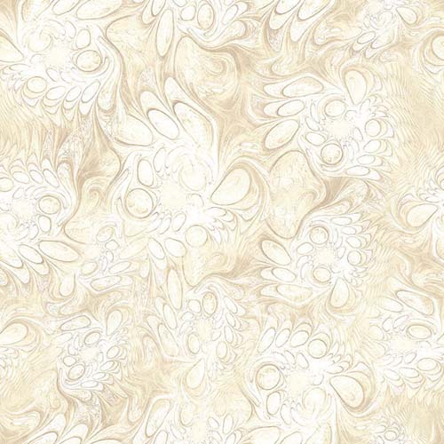 Feline Fantasia - Marble Abstract - Cream - cream marbling