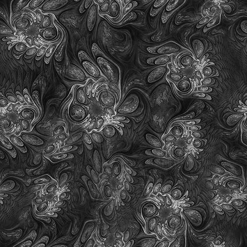 Feline Fantasia - MarbleAbstract - Black - light & dark black marbling