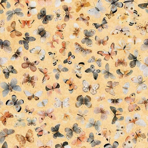 Hedgehugs - Butterflies -Melon - packed butterflies on peach