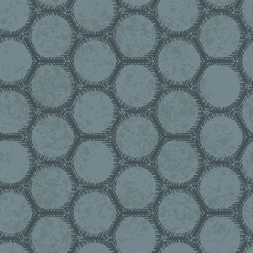 Wisps on the Wind - Circle Geo - Dusty Teal
