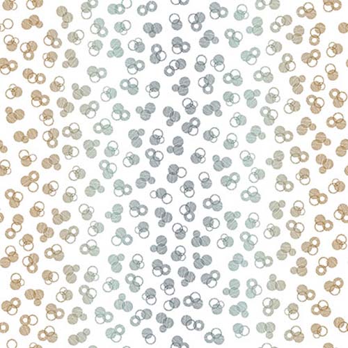 Wisps on the Wind - Tiny Circles - White