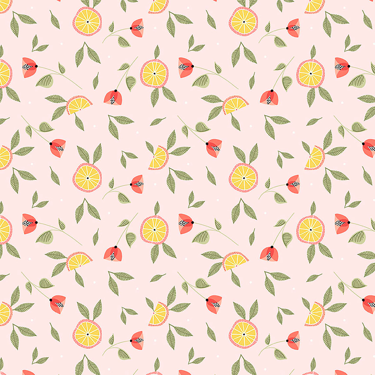 Zest & Bloom - Citrus Slices - Pale Pink